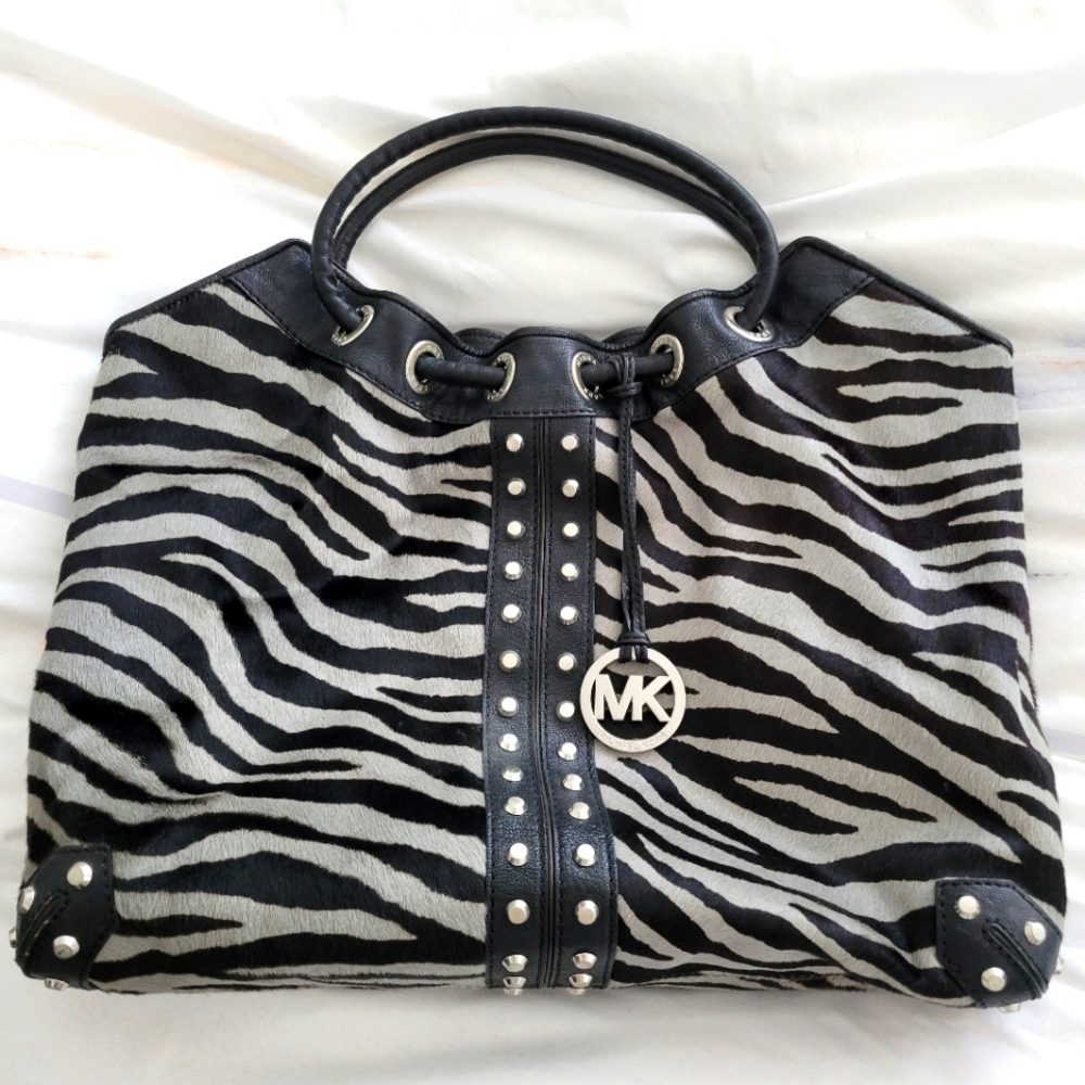 Michael Kors Calf Hair Zebra Tote